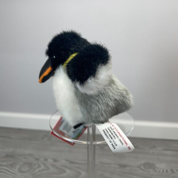 Vintage 1994 K&M International Mini Emperor Penguin Plush Stuffed Animal NEW - Picture 3 of 12
